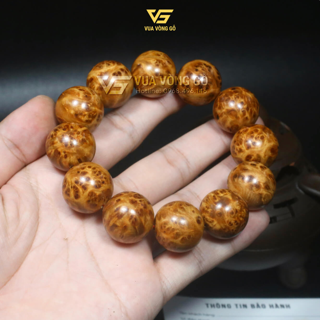 Vong-go-nu-hoang-bach-nu-hoa-20-li-02 Vòng gỗ Nu Hoàng Bách cao cấp, tiện từ phôi nu tự nhiên vân kín, tượng trưng cho sự trọn vẹn và đủ đầy trong phong thủy.