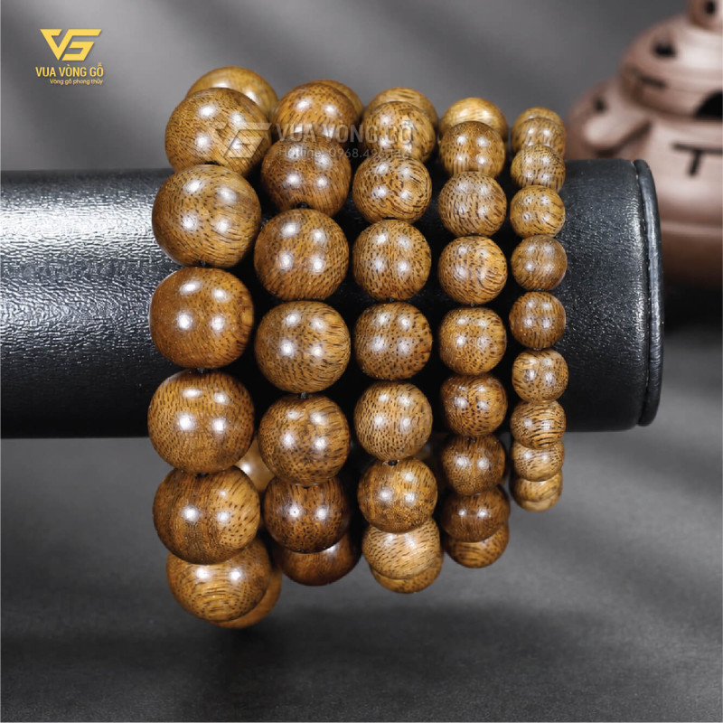 Bộ vòng gỗ Trầm Hương hạt tròn đủ size 10/12/14/16mm, so sánh kích thước hạt cho nam và nữ