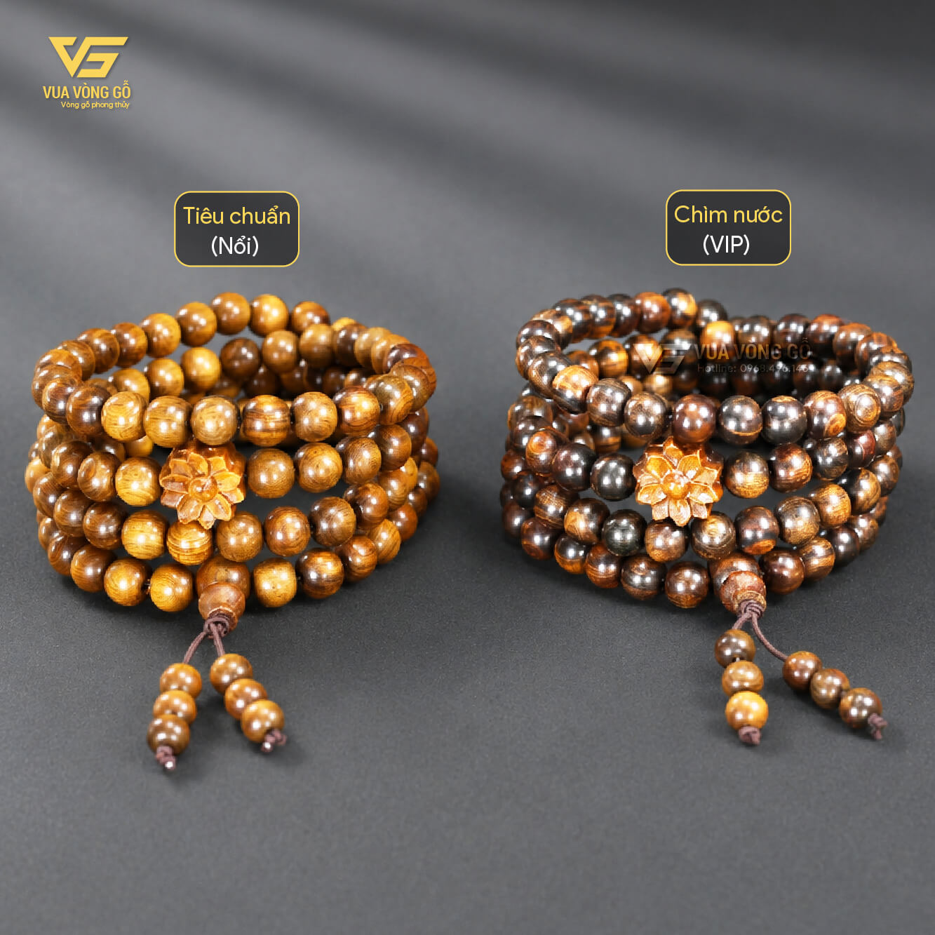 Vòng gỗ Bách Xanh Chìm Nước mix Hoa Sen, phôi gỗ Mộc Châu tuyển chọn có khả năng chìm nước với nhiều ưu điểm nổi trội so với bách xanh thông thường