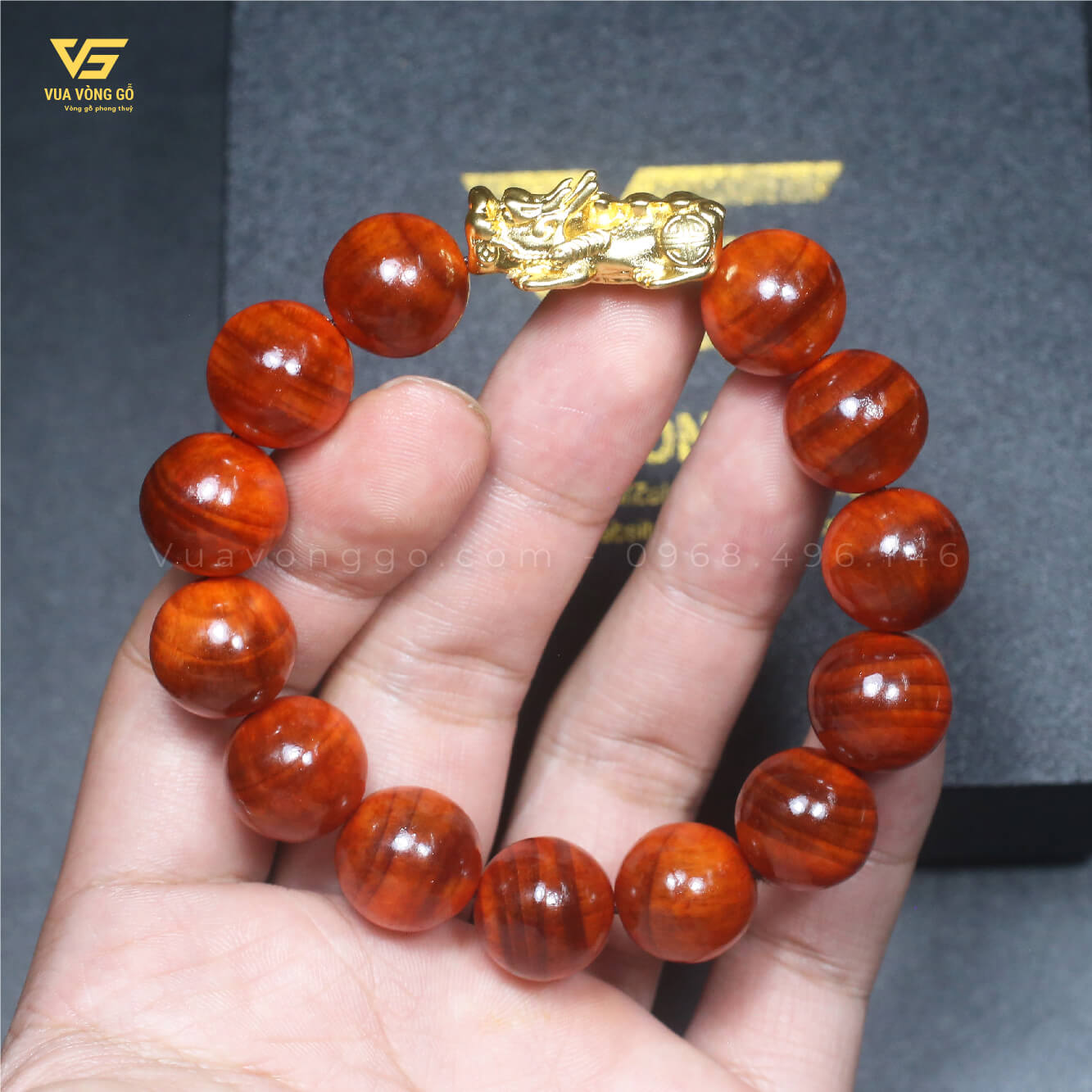 Vòng gỗ Huyết Long thấu quang mix Tỳ hưu vong-go-huyet-long-mix-ty-huu