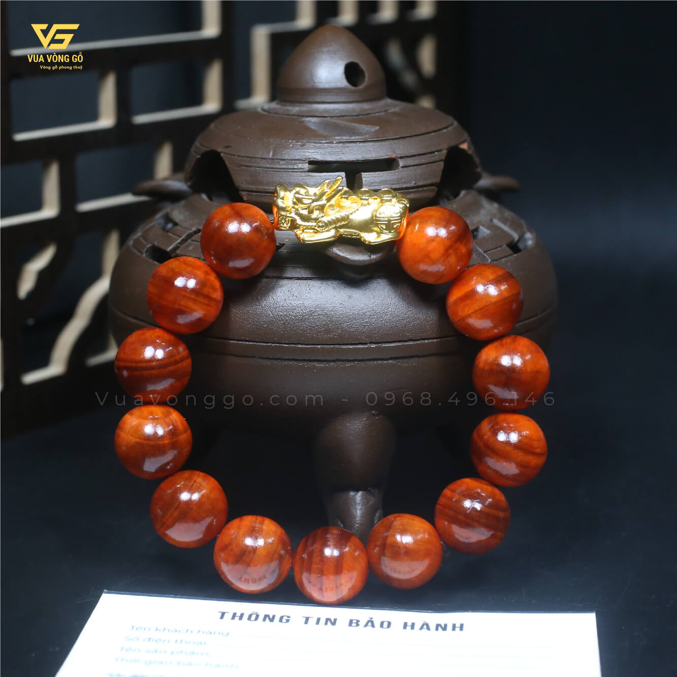 Vòng gỗ Huyết Long thấu quang mix Tỳ hưu vong-go-huyet-long-mix-ty-huu
