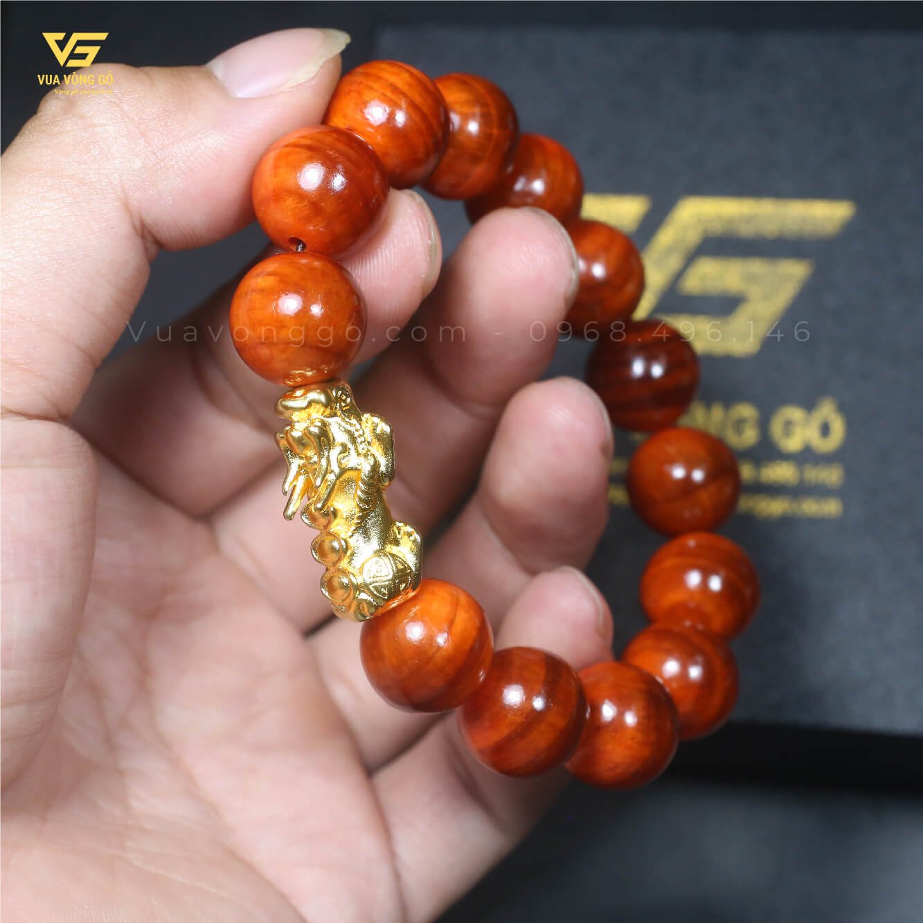 Vòng gỗ Huyết Long thấu quang mix Tỳ hưu vong-go-huyet-long-mix-ty-huu