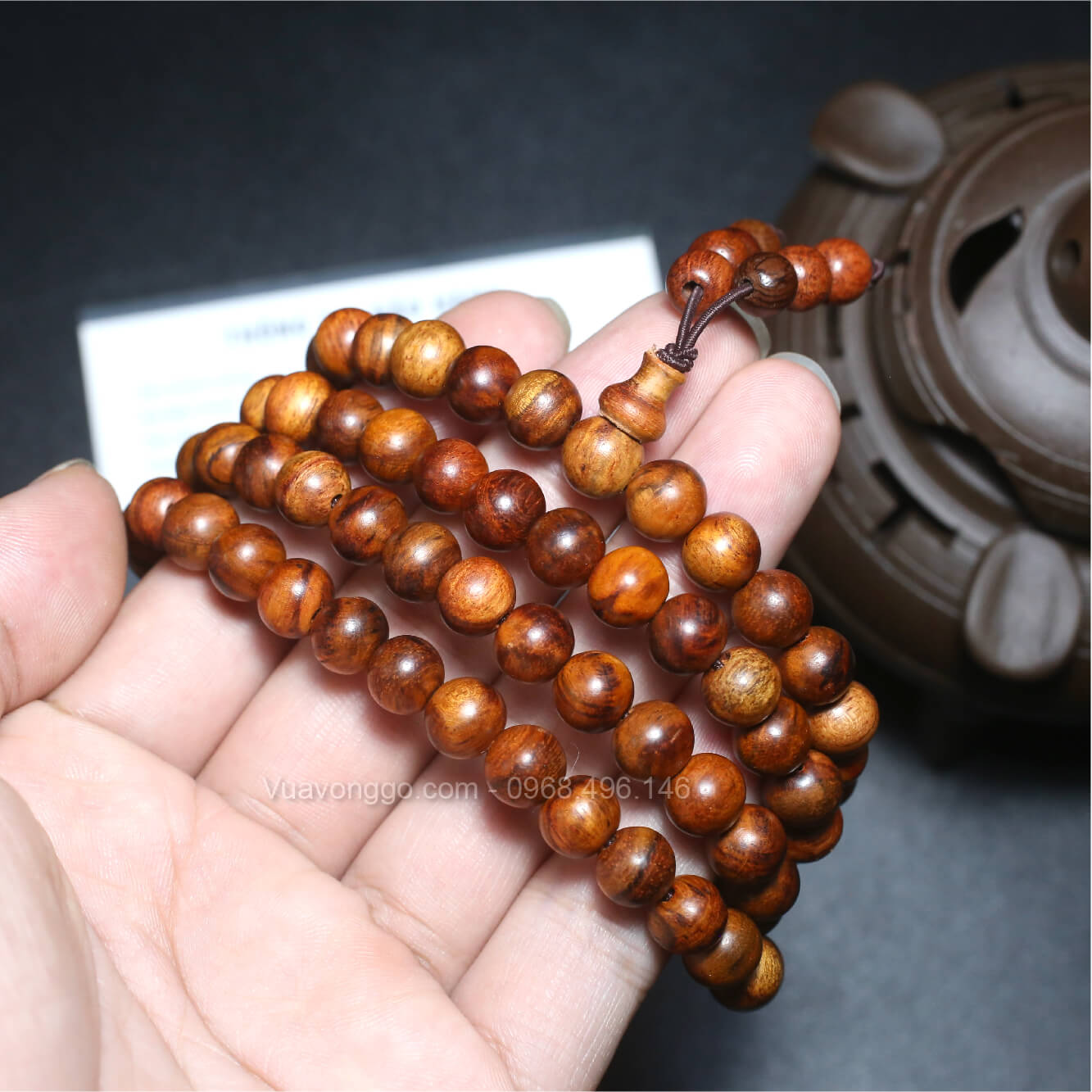 vòng gỗ sưa đỏ 108 hạt vong-go-sua-do-108-hat